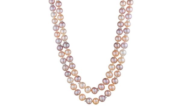 Night at the Opera Double-strand Pink Pearl Necklace