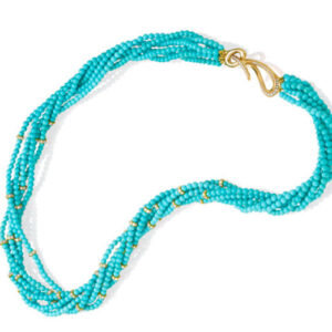 Turquoise Enchantment Multi-strand Turquoise Necklace