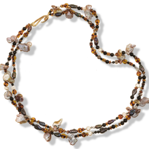 Sirens Song Keshi Pearl Onyx Necklace