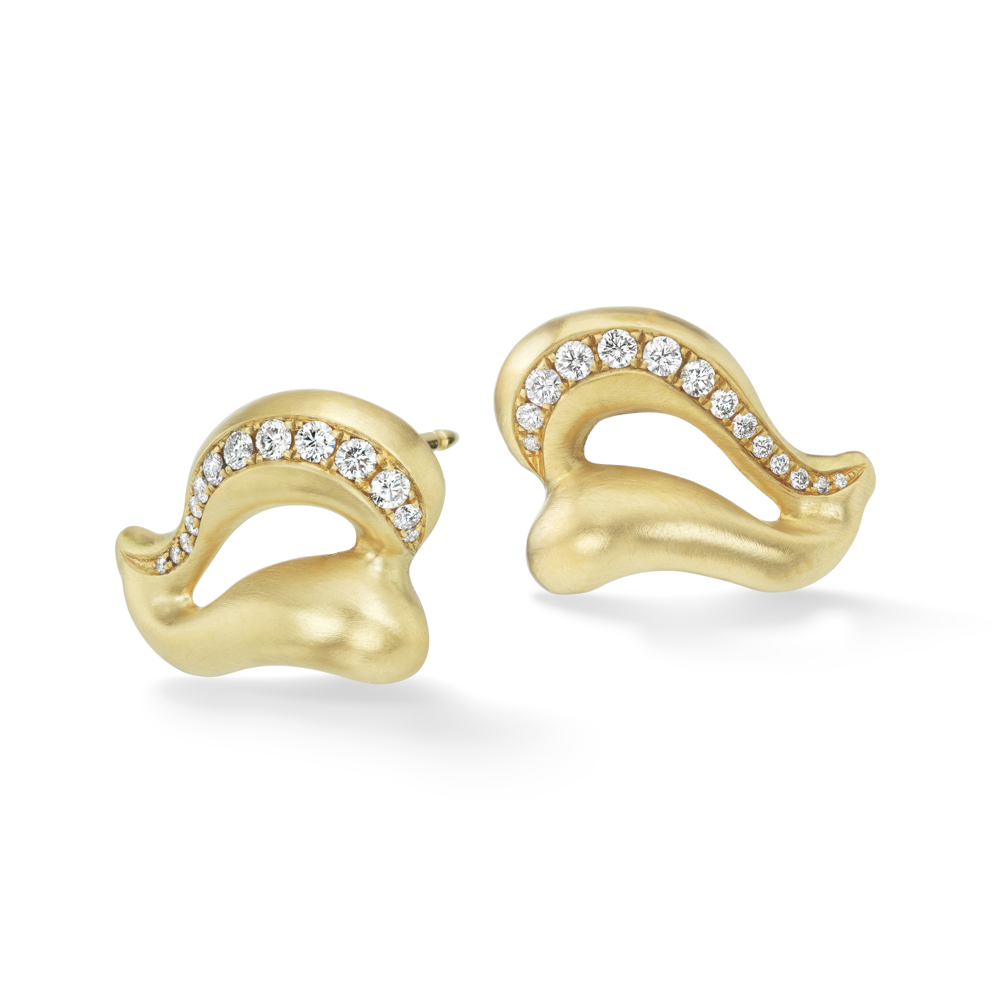 Gold Wing Earrings Diamond-18kgold-Diamonds-NS_er2-3_4_view-reshoot