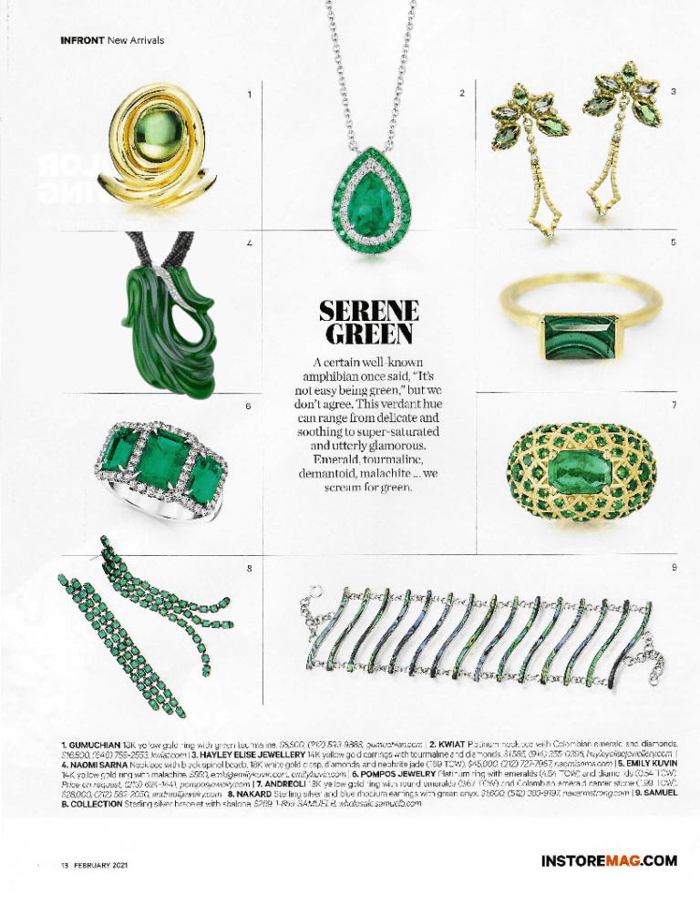 InStore Magazine Serine Green Naomi Sarna