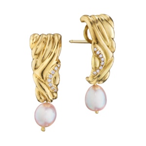 Pearl Keystone Earrings Naomi Sarna