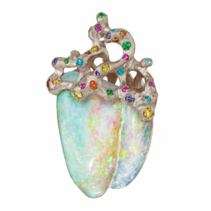 Fossilized Opal Mussel Pendant